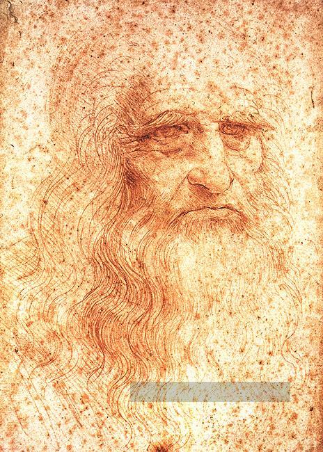 Autoportrait Léonard de Vinci Peintures à l'huile